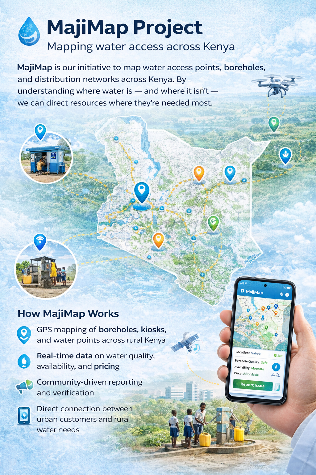 MajiMap - Mapping water access across Kenya